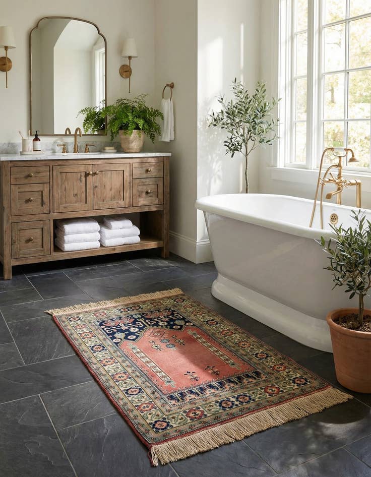 Detail image of  2' 10 x 4' 6  Hand Knotted Anatolian Wool Rug