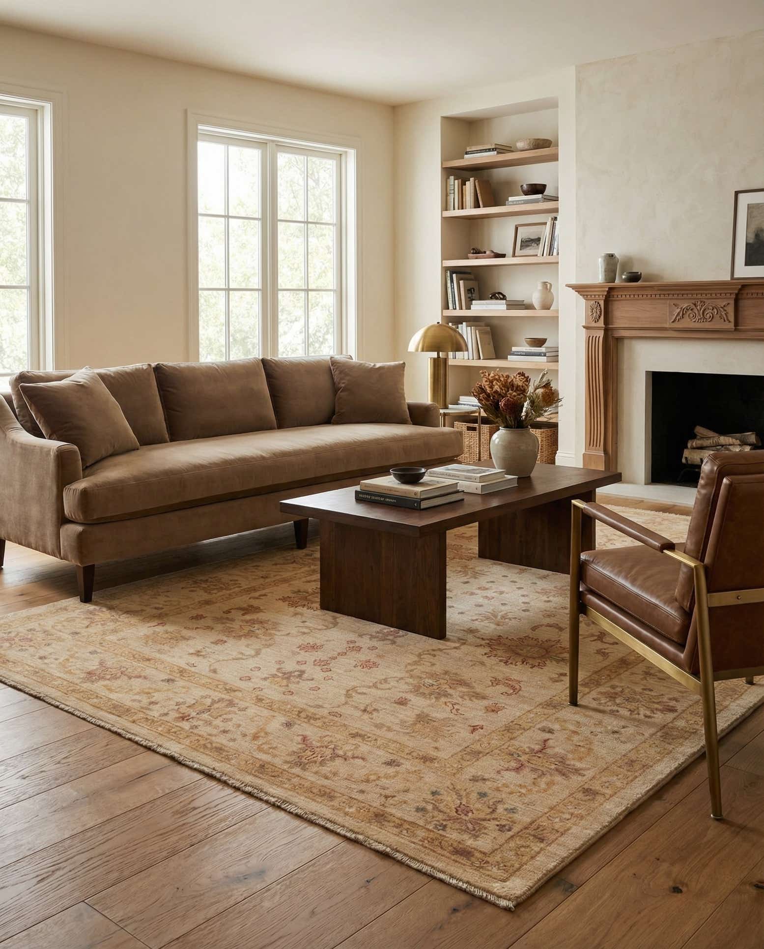 5' 10 x 7' 9 Hand Knotted Peshawar Ziegler Rug