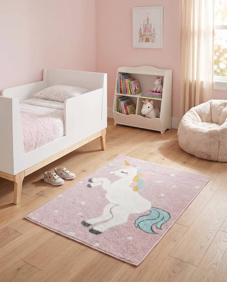 Detailansicht von 65cm x 90cm Unicorn Whimsy Kids Teppich