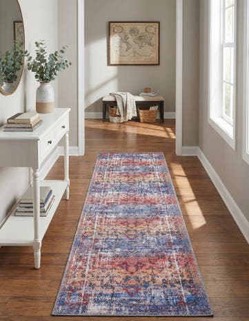 2' 7 x 12' Washable Francesca Runner Rug
