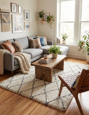 4' x 6' Moroccan Shag Rug