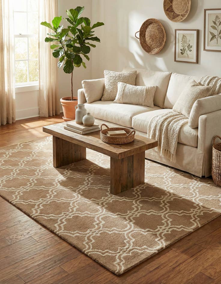 Detail image of 5' x 8' Luna Wool Rug