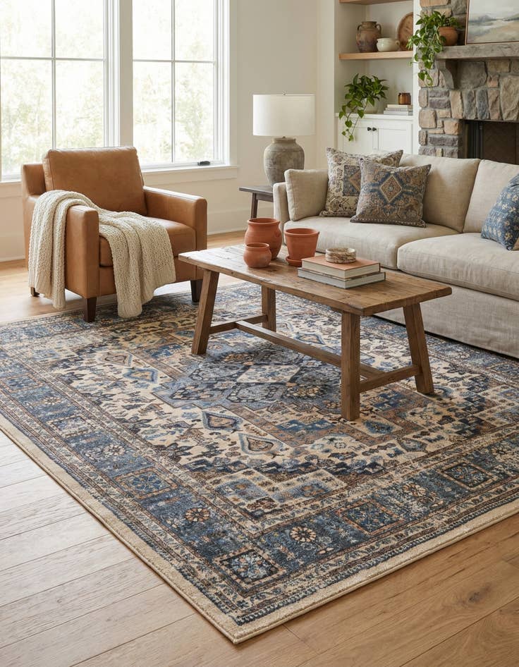 Detail image of  5' 3 x 5' 3 Medina Square Rug