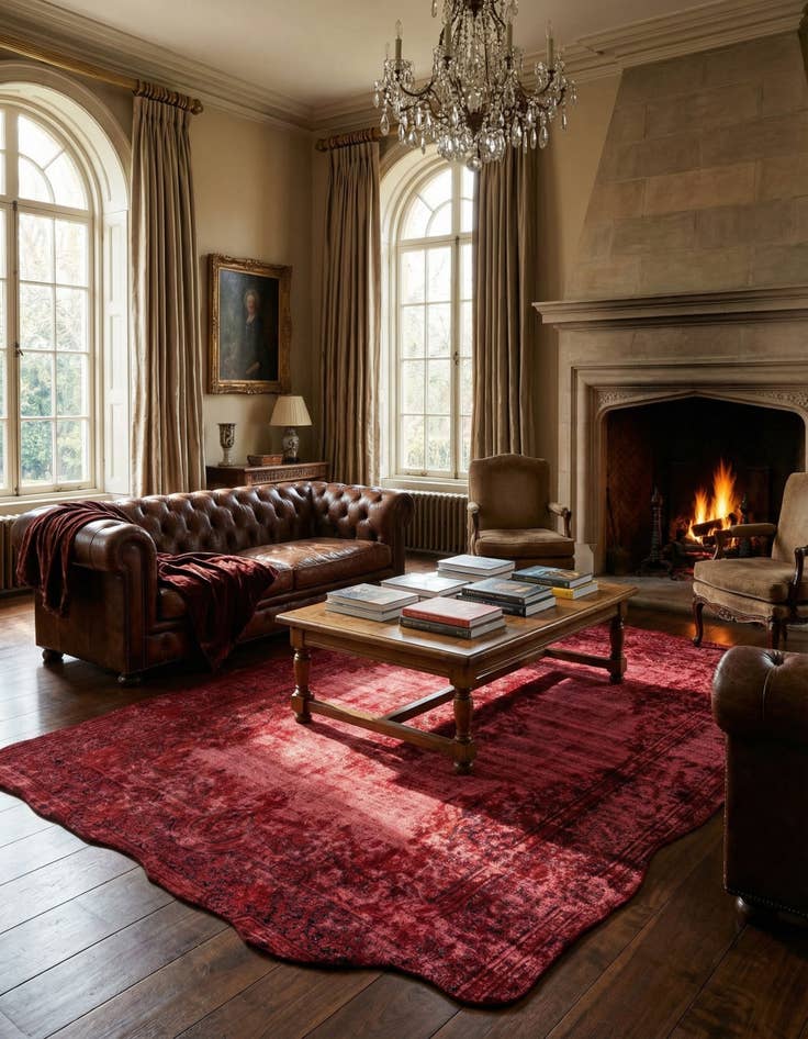 Detail image of 8' 9 x 11' 10 Vintage Royal Wool Rug