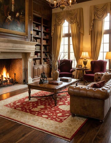 8' 11 x 12' 6 Ziegler Wool Rug