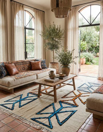 8' 3 x 11' Hand Knotted Moroccan Wool Rug