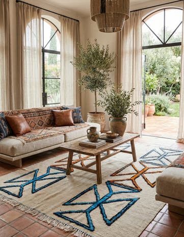 8' 3 x 11' Hand Knotted Moroccan Wool Rug