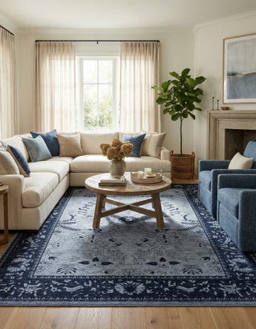 Blue Miranda Rug
