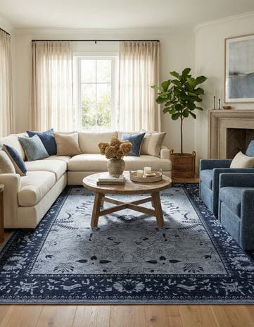 Blue Miranda Rug