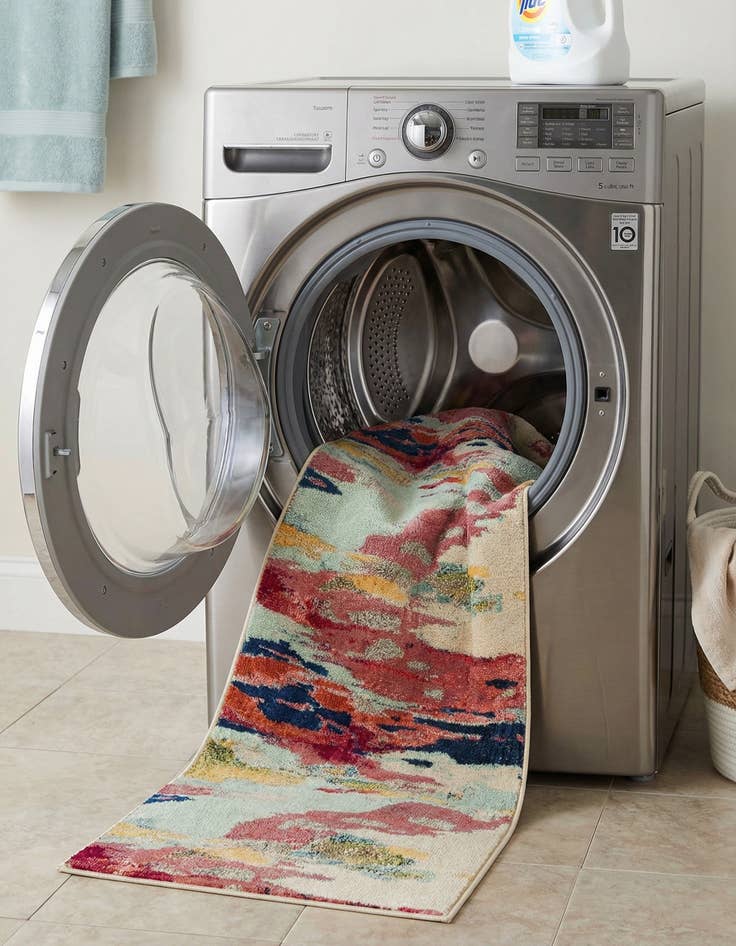 Detail image of 2' 7 x 12' Washable Casablanca Runner Rug