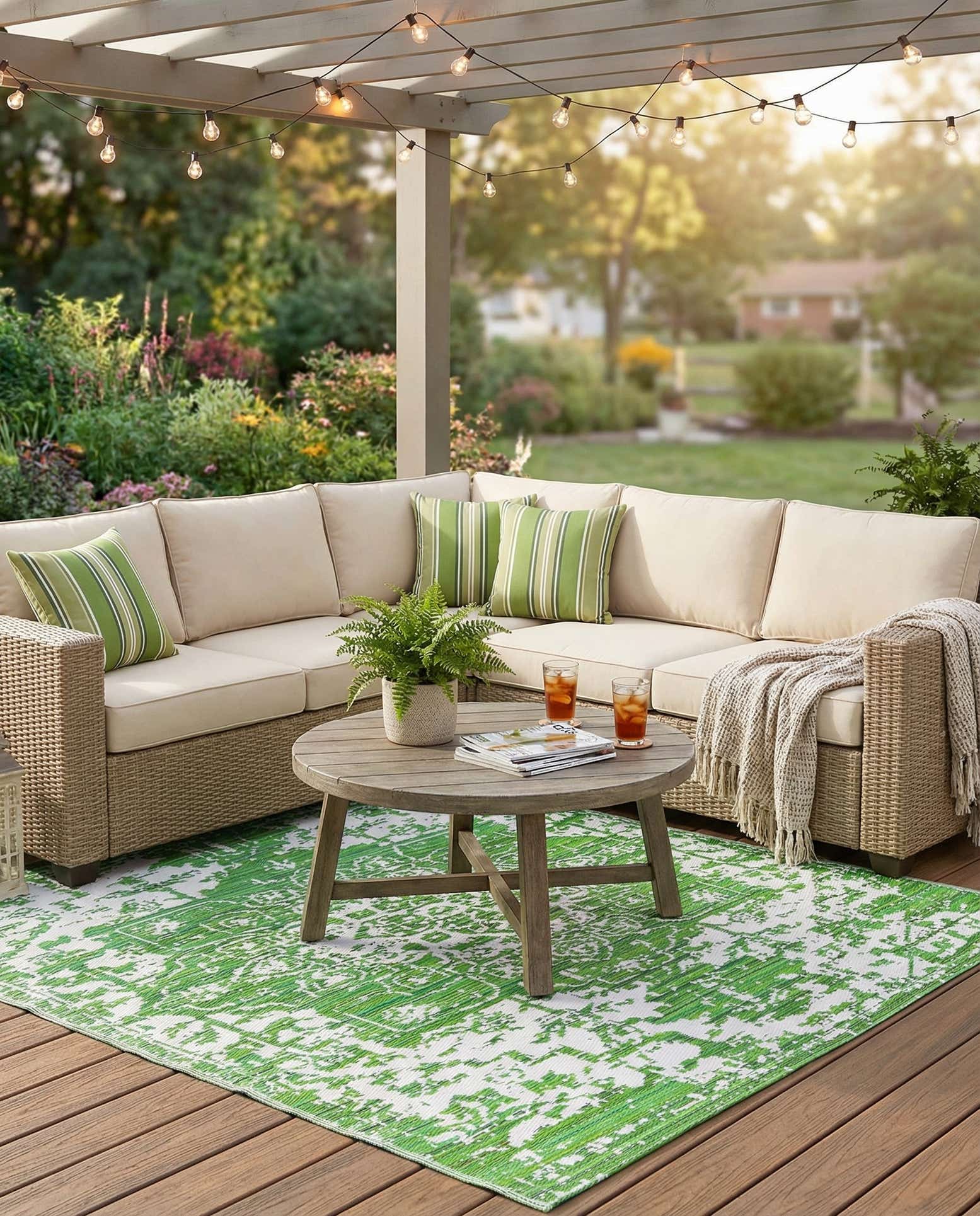 7' 10 x 10' Easy-Clean Vista Breeze Indoor / Outdoor Rug
