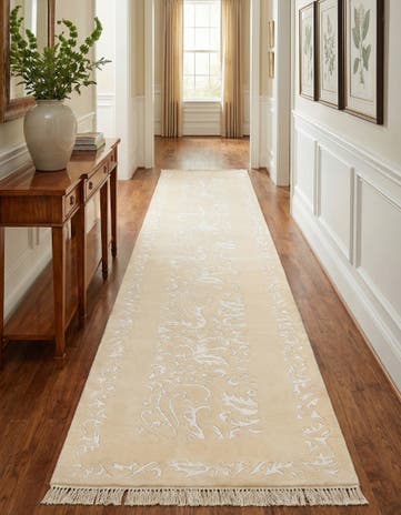 2' 8 x 13' Hand Knotted Darya Wool Runner Rug