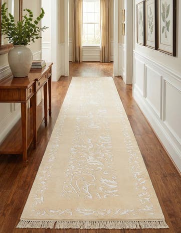 2' 8 x 13' Hand Knotted Darya Wool Runner Rug