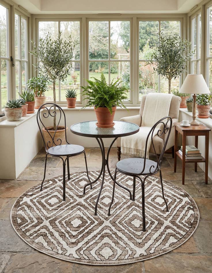 Detail image of 4' x 4' Hermitage Round Rug