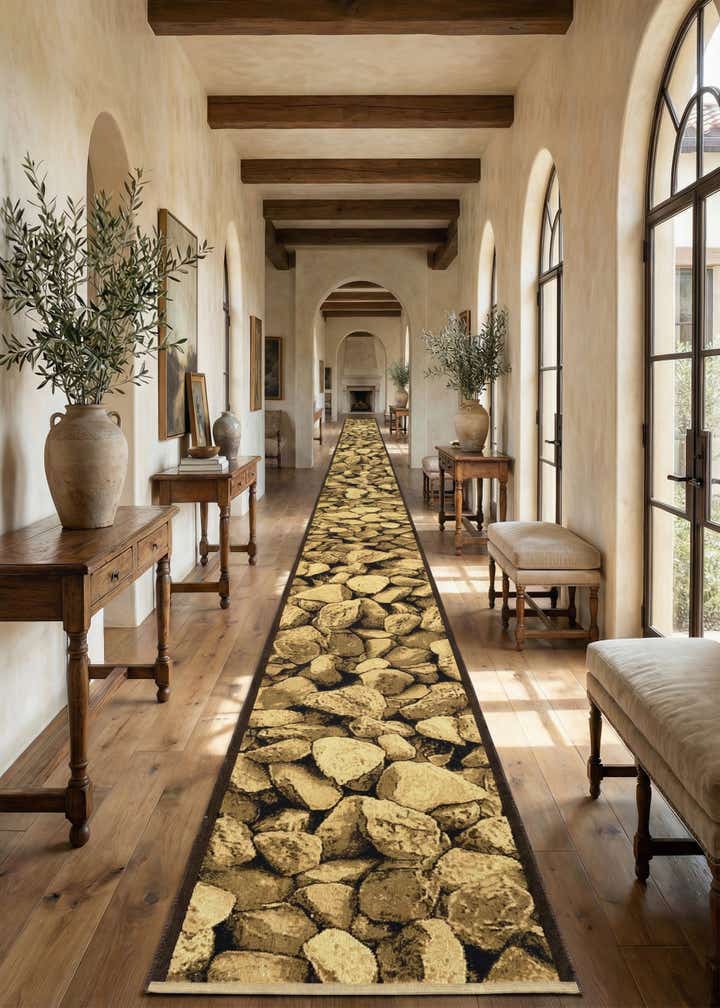 3' 3 x 98' 5 Reproduction Gabbeh Runner Rug