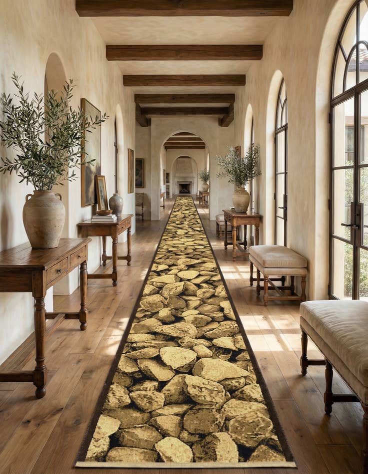 Detail image of 3' 3 x 98' 5 Reproduction Gabbeh Runner Rug