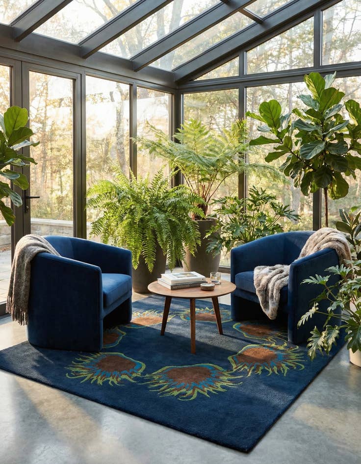 Detail image of 7' 6 x 7' 6 Luna Square Rug