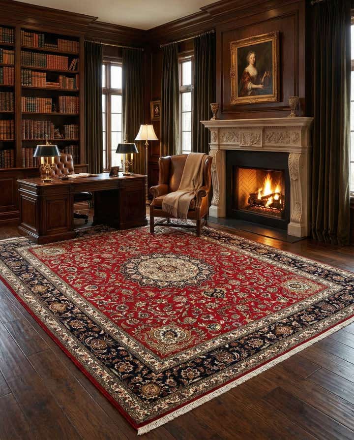 8' x 9' 3 Tabriz Rug