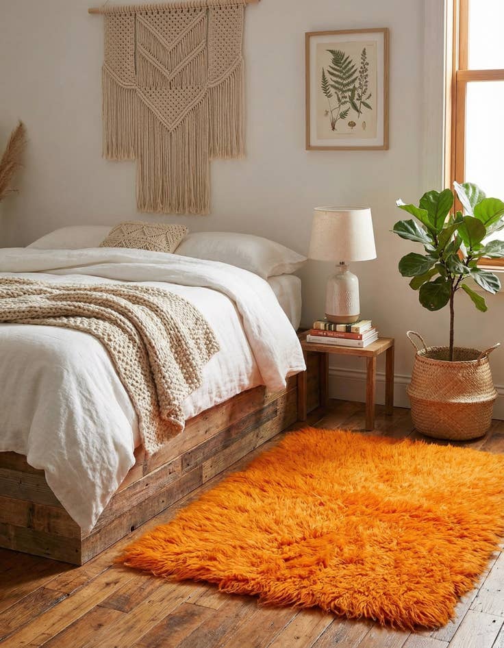 Detail image of 2' 1 x 3'  Hand Knotted Moroccan Wool Rug