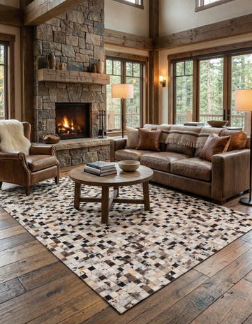 5' x 8' Cowhide Rug