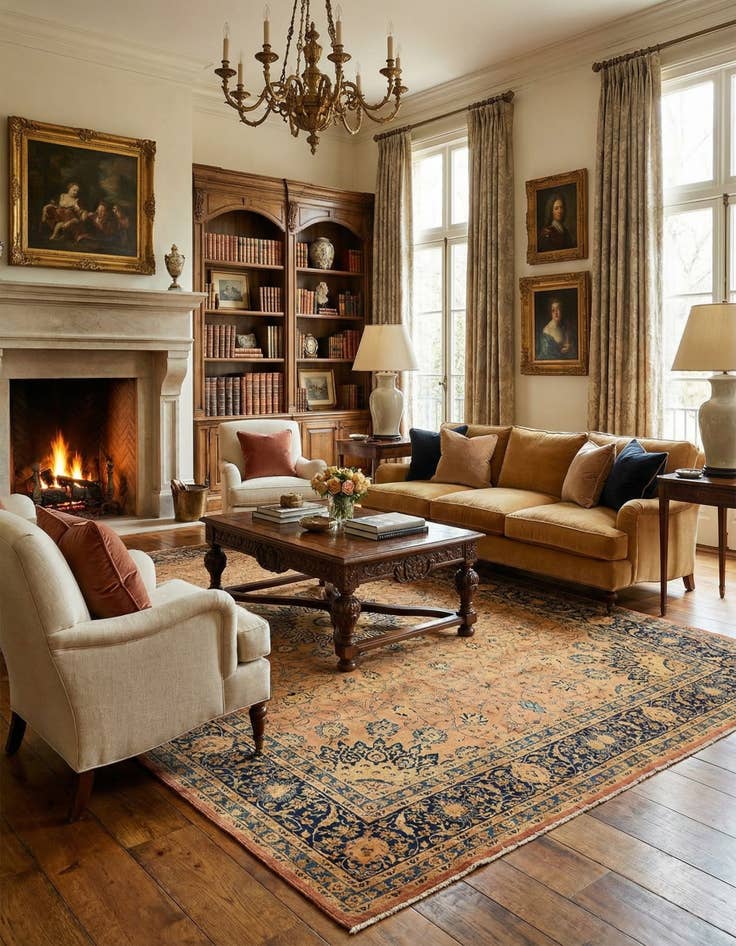 Detail image of 9' 10 x 12' 10  Hand Knotted Kashmar Persian Wool Rug