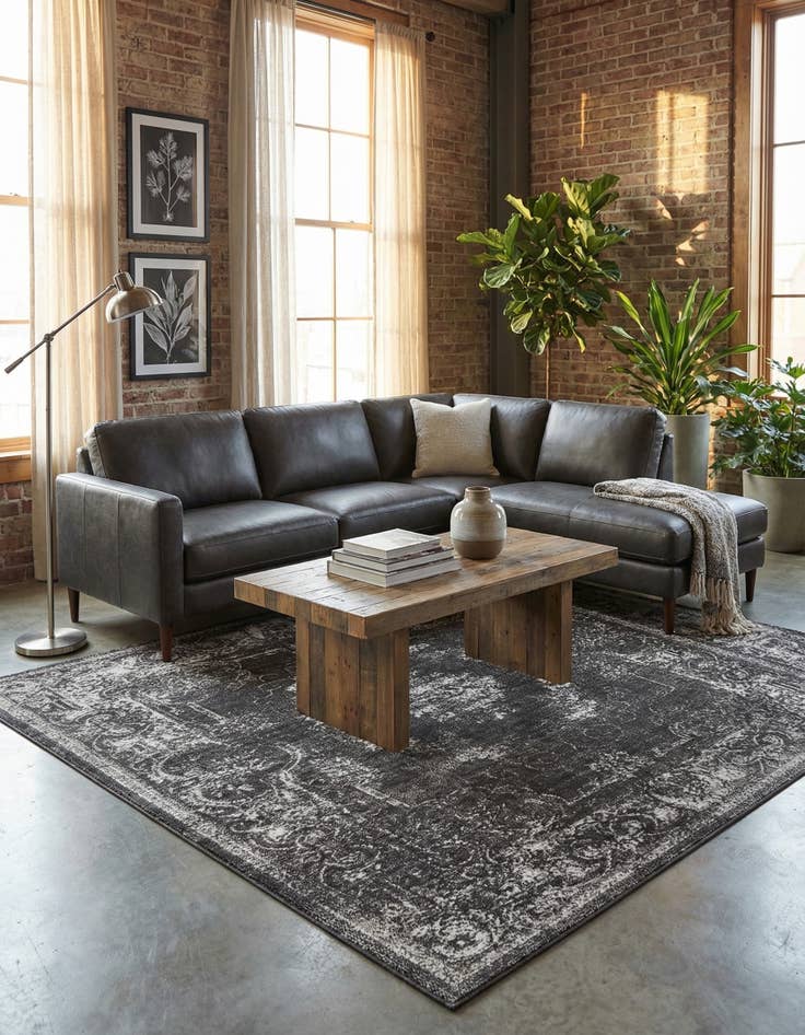 Detail image of  7' 10 x 7' 10 Aarhus Square Rug