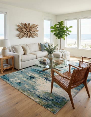 9' 6 x 13' Washable Spectrum Rug