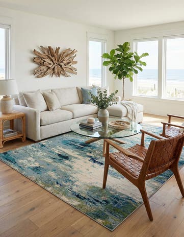 9' 6 x 13' Washable Theia Rug