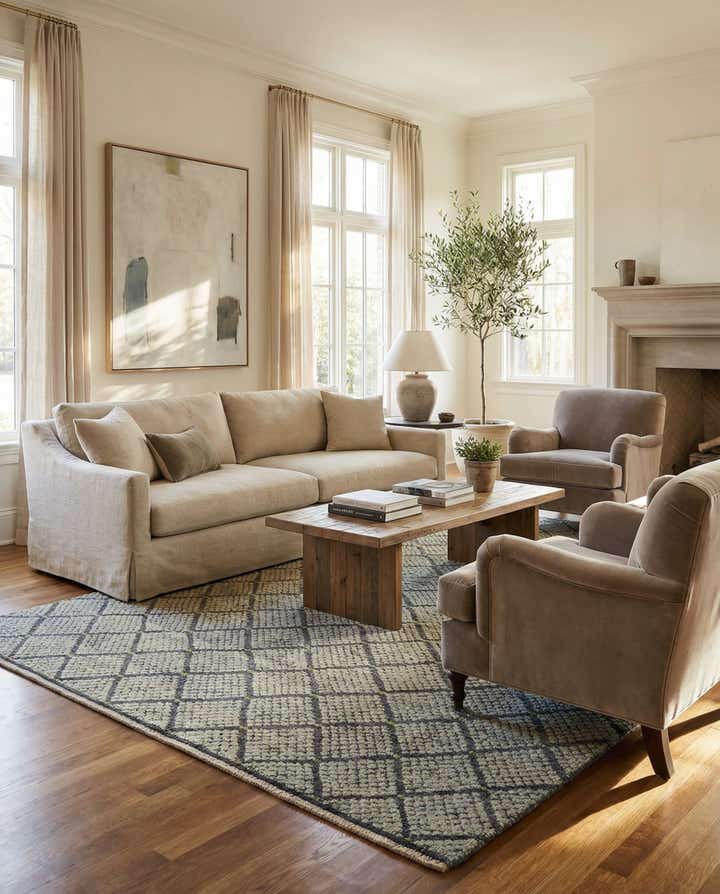 5' 6 x 10' 1 Hand Knotted Darya Wool Rug