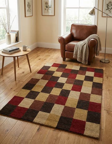 4' x 5' 9 Hand Knotted Modern Ziegler Oriental Rug