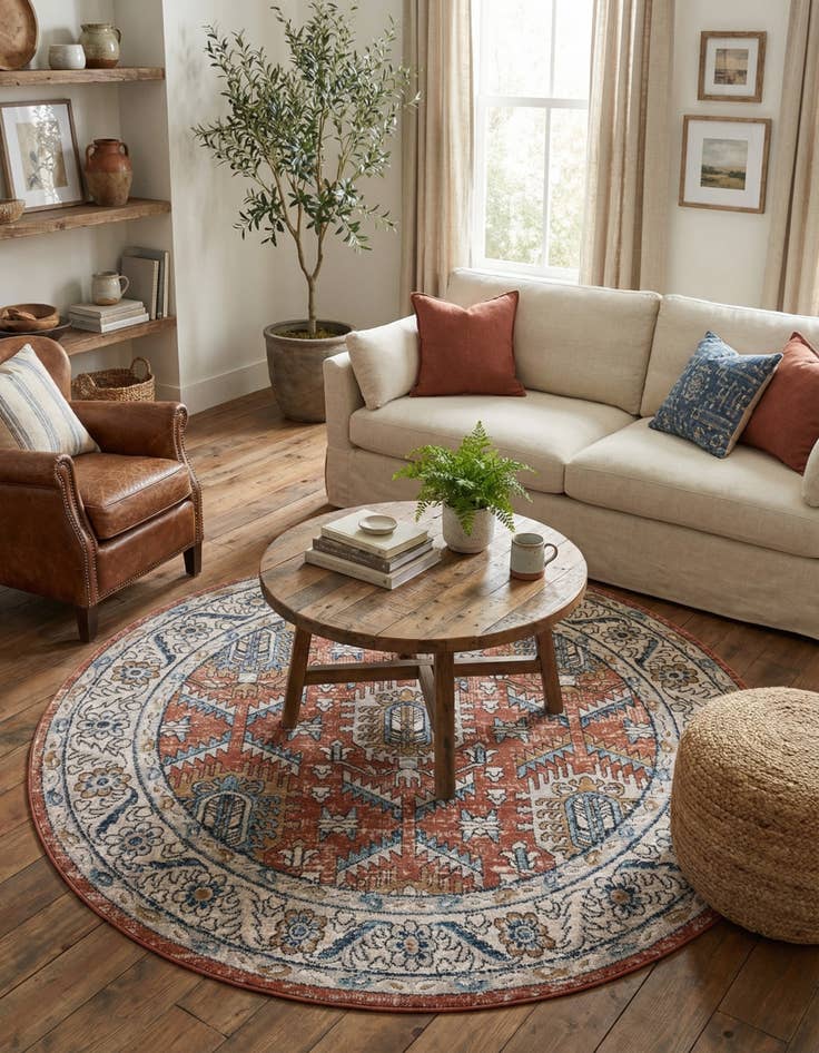 Detail image of  6' x 6' Nyla Round Rug