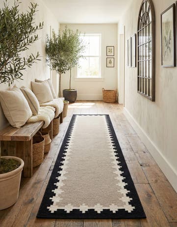 3' 3 x 14' 1 Hand Woven Kilim Wool Runner Rug