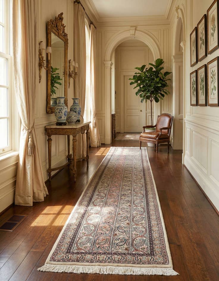 Detail image of  2' 2 x 12' 10 Ghom Runner Rug