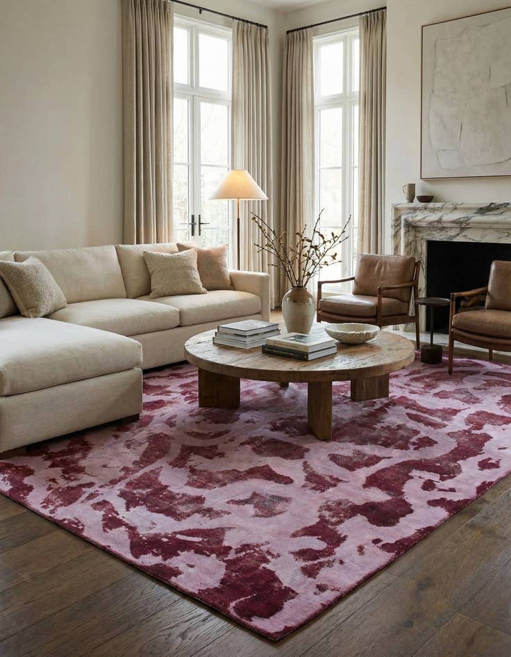 Detail image of 9' 2 x 12'  Hand Knotted Ultra Vintage Persian Wool Rug