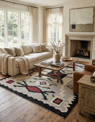 7' 10 x 10' 10 Hand Knotted Darya Wool Rug