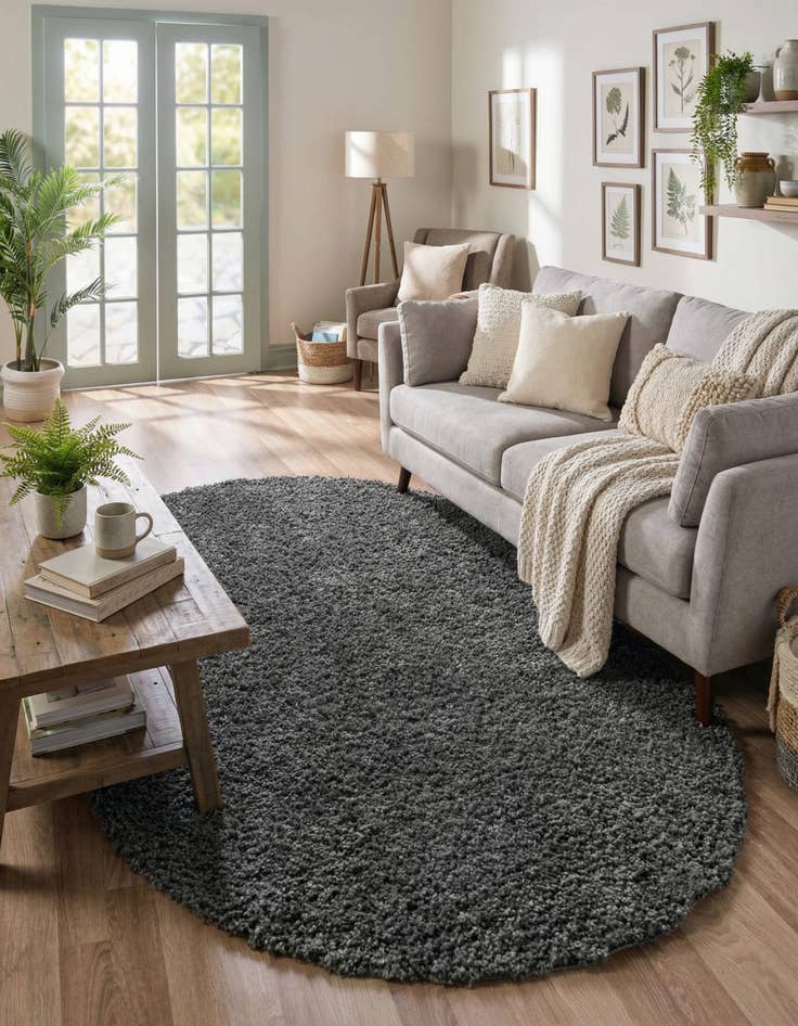 Detail image of  7' 10 x 10' Zermatt Shag Oval Rug