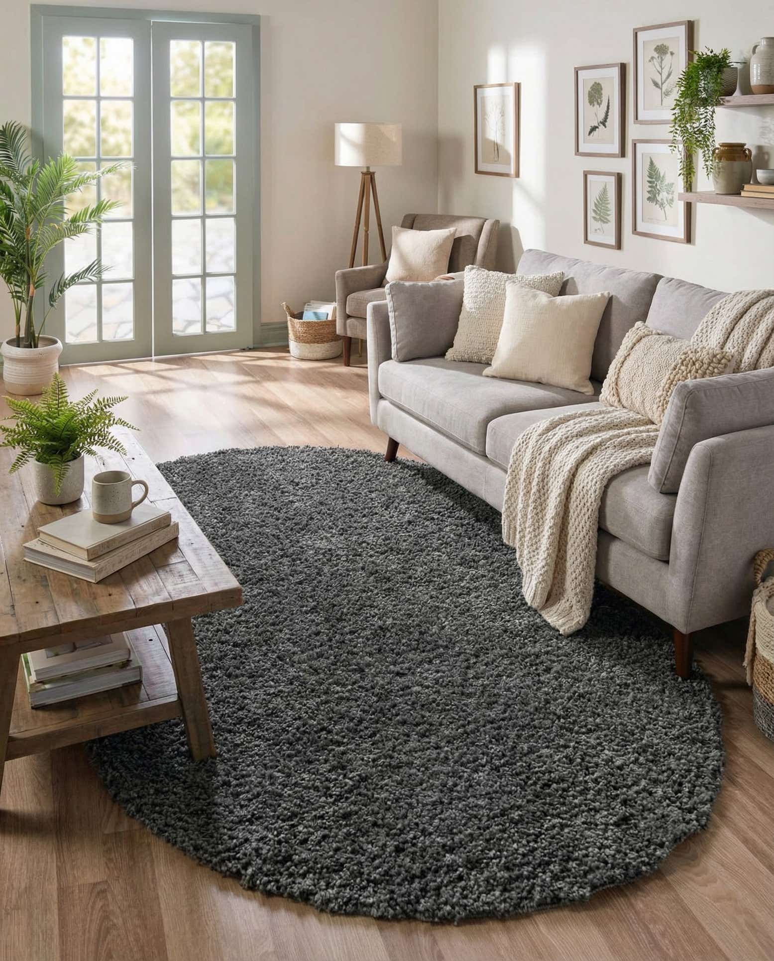 7' 10 x 10' Zermatt Shag Oval Rug