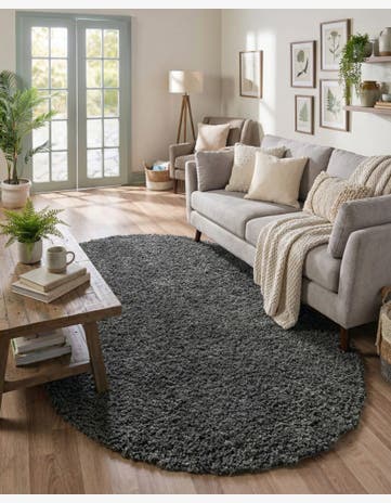 7' 10 x 10' Zermatt Shag Oval Rug