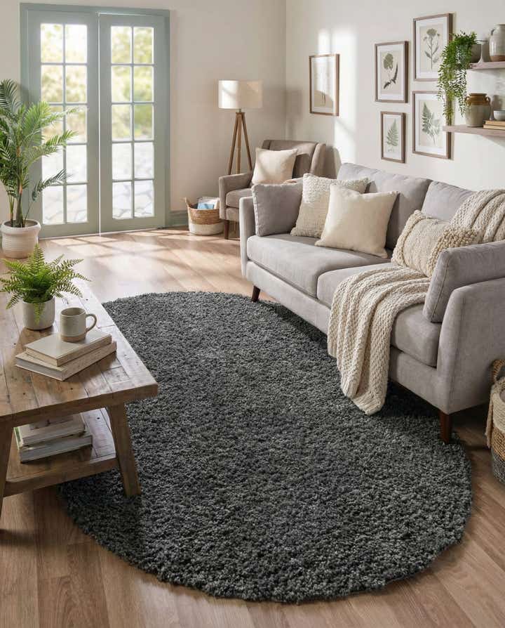7' 10 x 10' Zermatt Shag Oval Rug