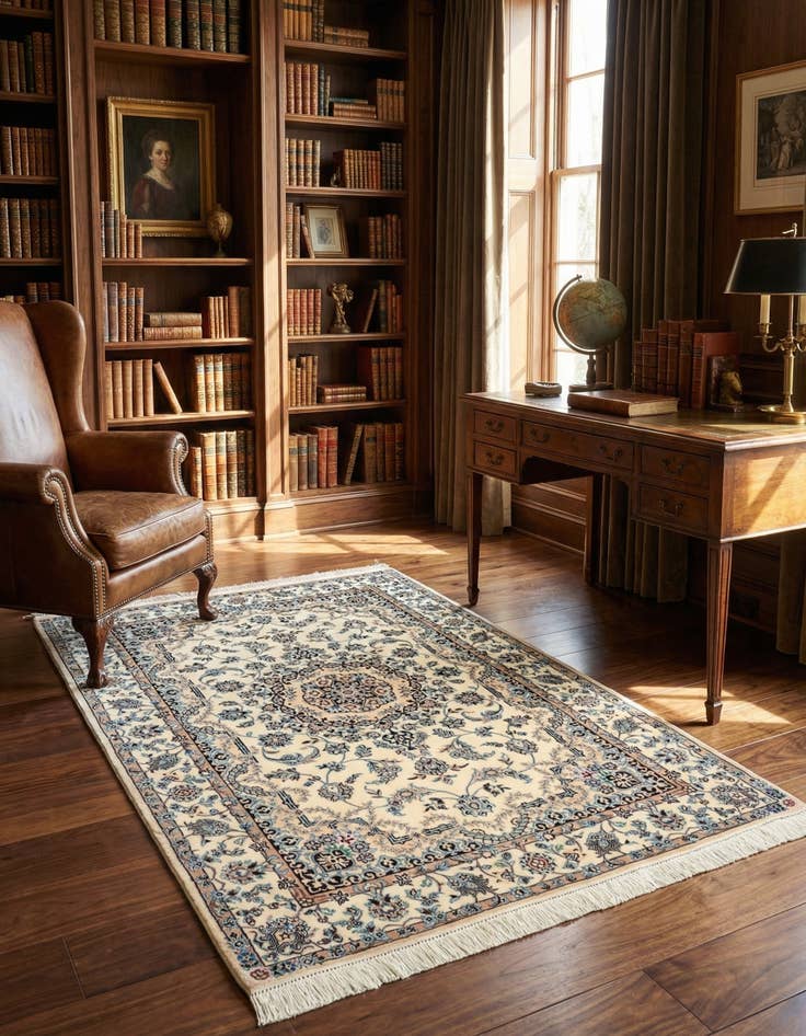 Detail image of 3' 11 x 5' 10 Nain Rug