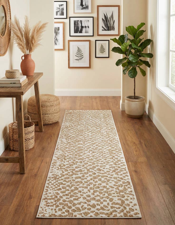 Detail image of 2' x 8'  Washable Safari Indoor / Outdoor Runner Rug