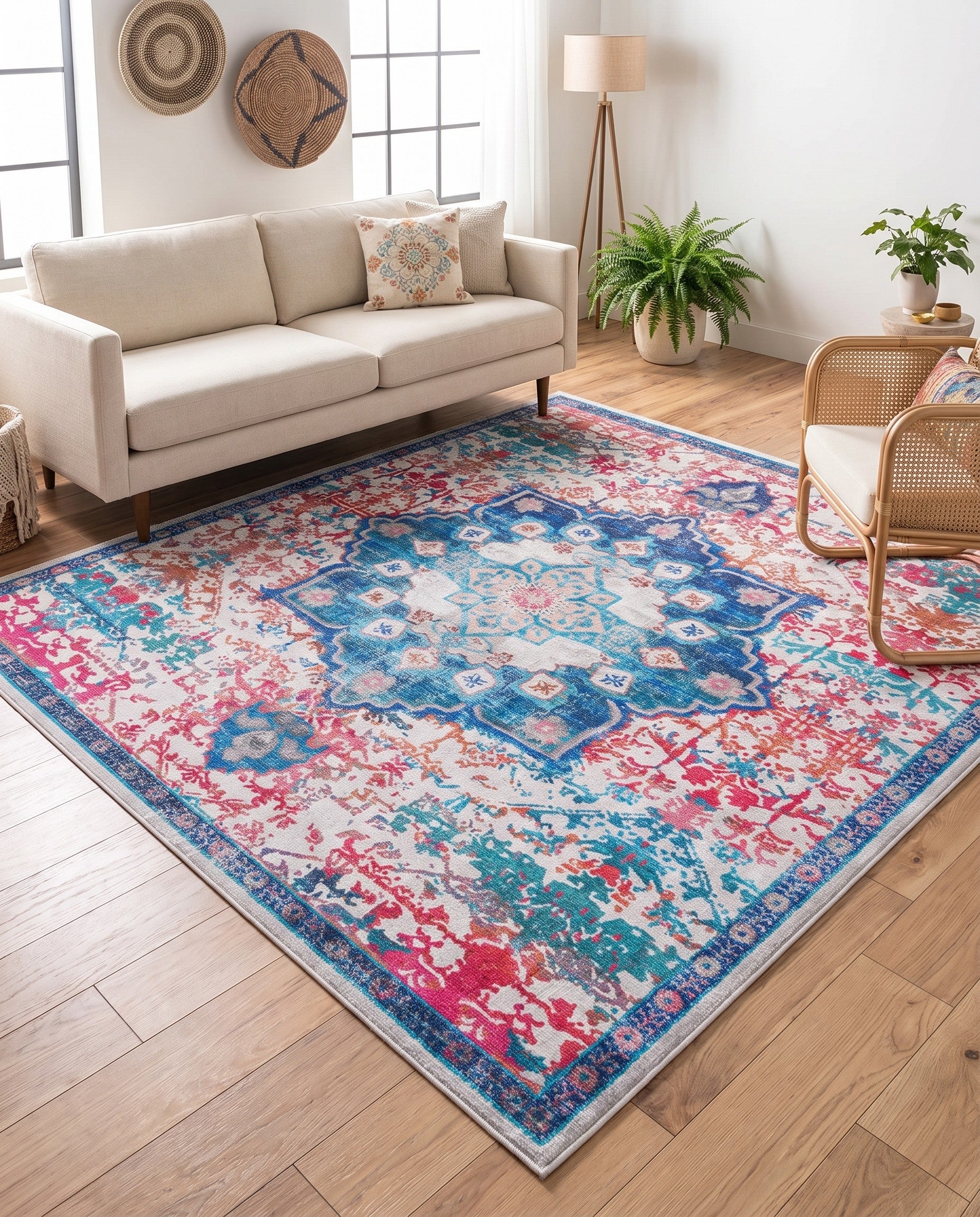 10' 6 x 10' 6 Washable Renaissance Square Rug