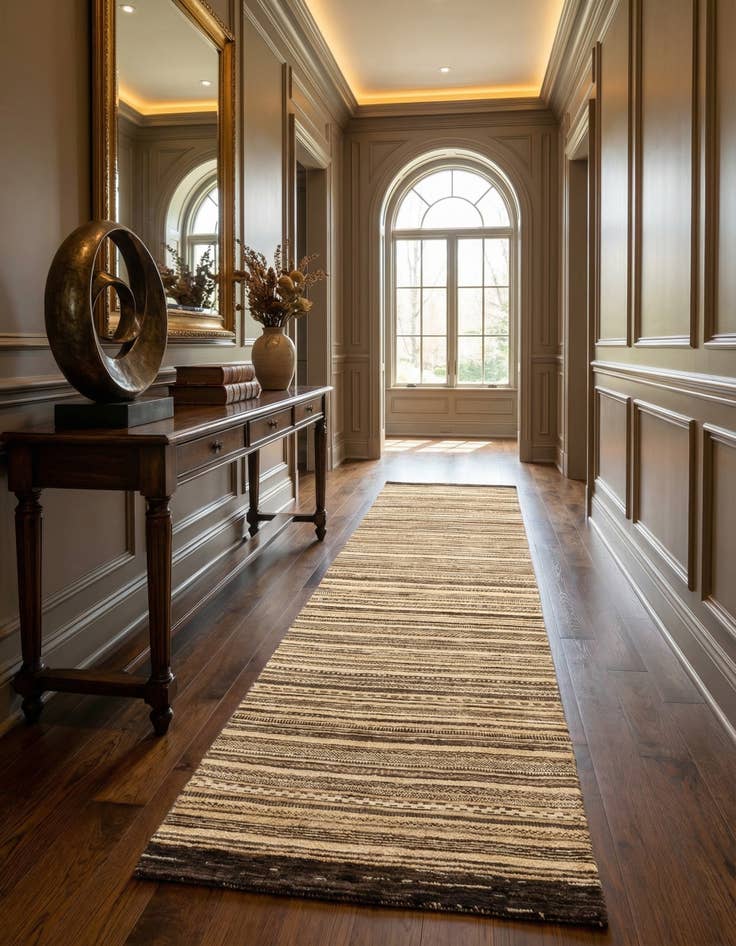 Detail image of 2' 6 x 9' 11 Juma Wool Runner Rug