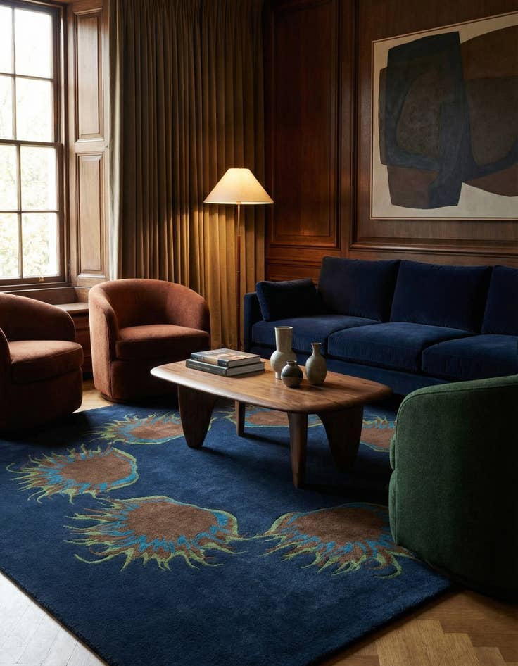 Detail image of 7' 3 x 7' 7 Luna Square Rug