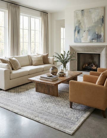 8' 2 x 10' Hand Knotted Darya Wool Rug