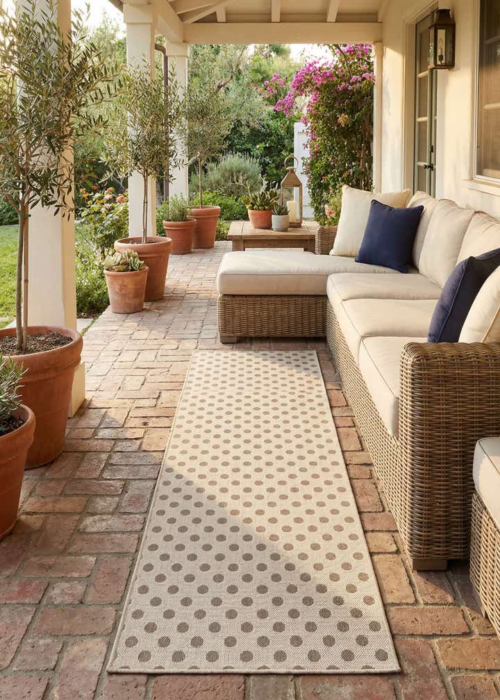 2' 7 x 12' Easy-Clean Sabrina Soto Indoor / Outdoor Runner Rug
