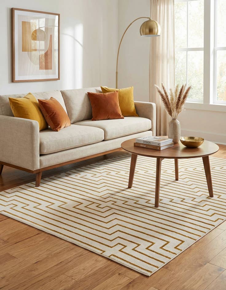 Detail image of 5' 3 x 8' Vogue Geo Rug