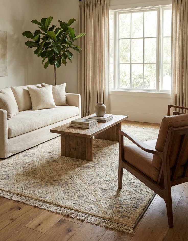 Detail image of  8' 2 x 10' 3  Hand Knotted Darya Wool Rug