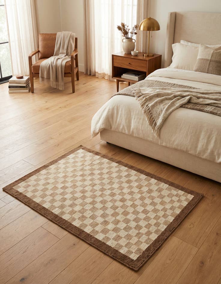 Detail image of 2' 7 x 5'  Hand Knotted Darya Wool Rug