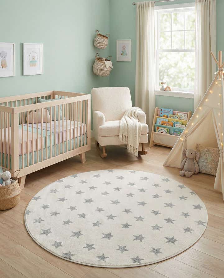 6' x 6' Whimsy Kids Round Rug